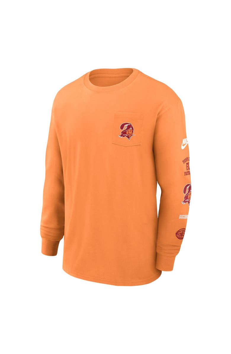 Nike Men's Nike Orange Tampa Bay Buccaneers Rewind Heavy Max 90 Pocket Long Sleeve T-Shirt, Alternate, color, 