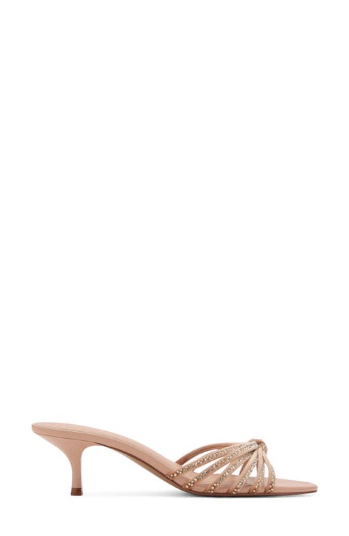 Mango Rhinestone Kitten Heel Sandal In Multi