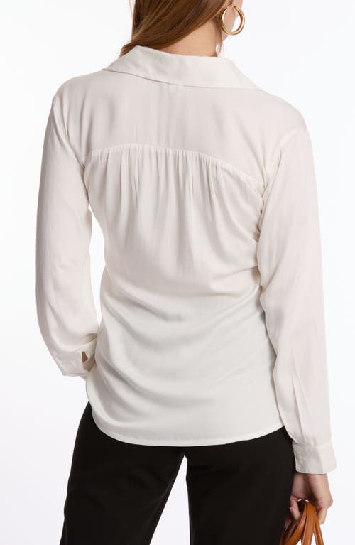 Cache Coeur Harry Maternity And Nursing Blouse In White