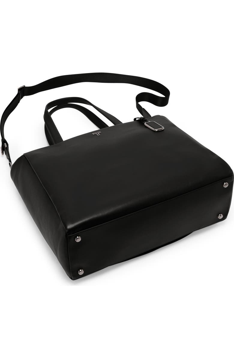 TUMI Large Vail Leather Tote, Alternate, color, Black/ Gunmetal