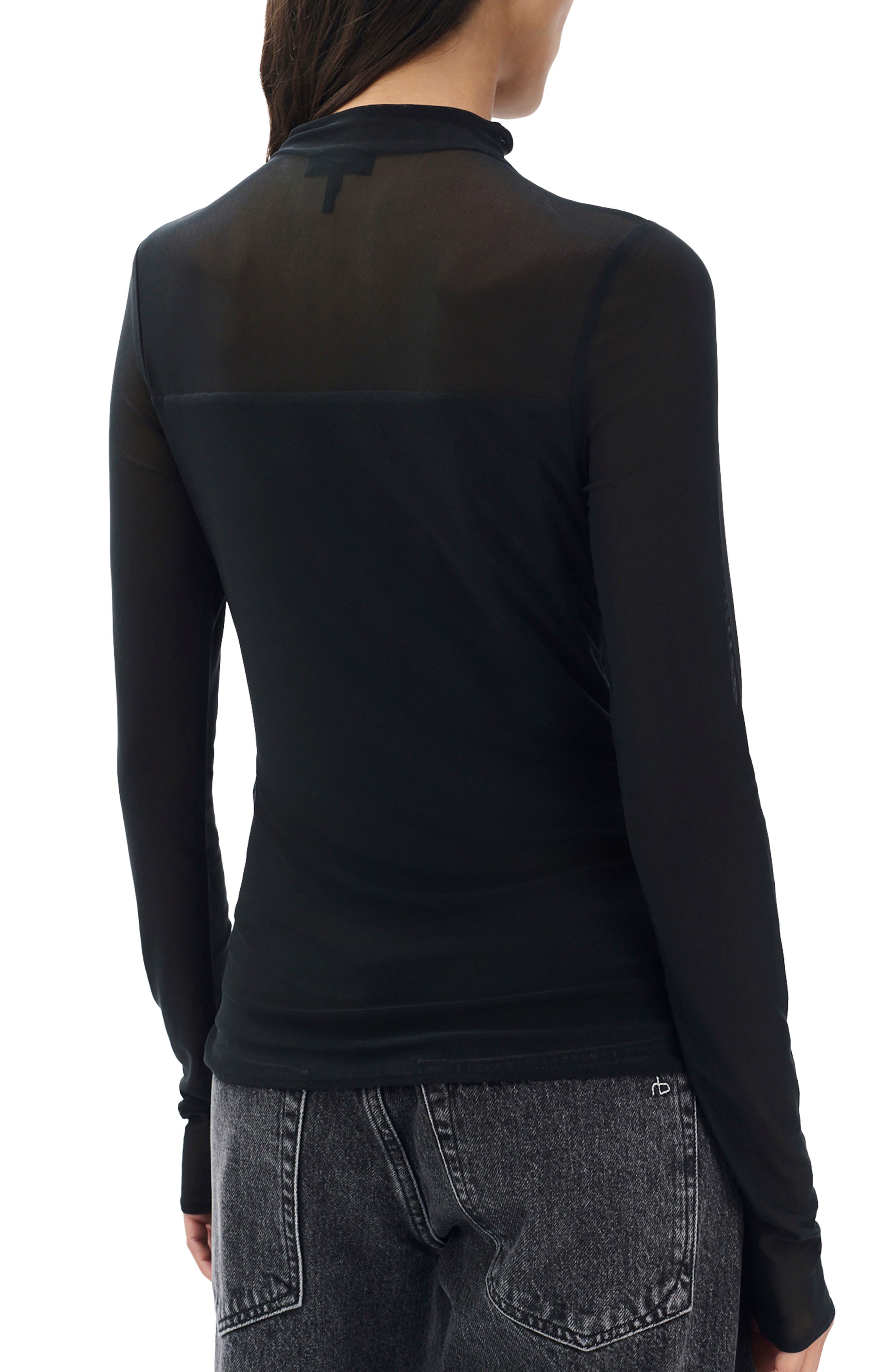 Luca Long Sleeve Mesh Top - image 2