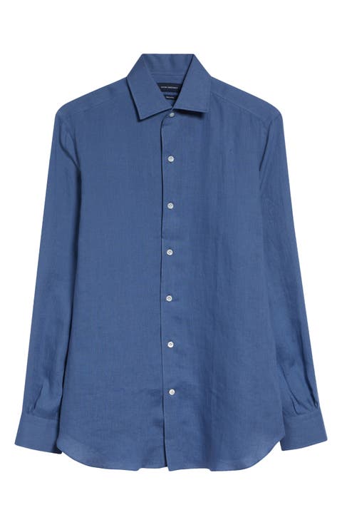 Linen Button-Up Shirt