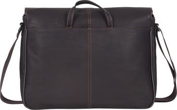 Colombian Leather Crossbody Laptop Case & Tablet Messenger Bag