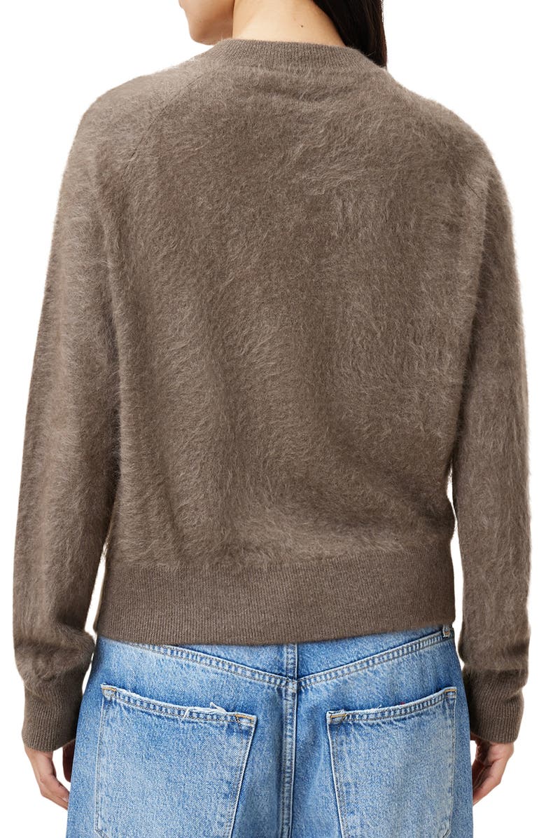 AllSaints Rebel Zip Cashmere Cardigan, Alternate, color, 