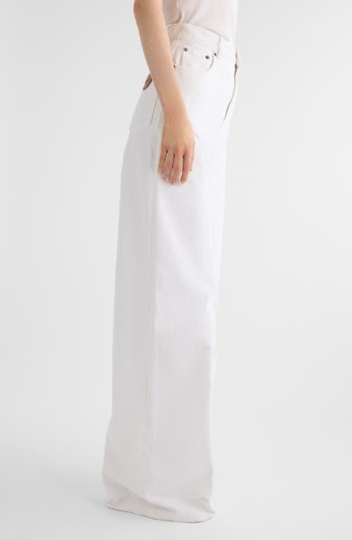 Chloé High Waist Wide Leg Jeans In White
