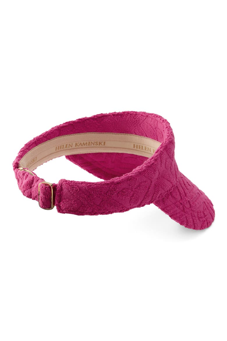 Dhara Terry Visor, Alternate, color, BRIGHT PINK