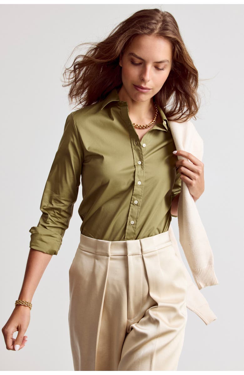 The Shirt by Rochelle Behrens The Icon Shirt, Alternate, color, Olive