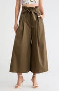 L'AGENCE Lowen Paperbag Waist Crop Wide Leg Pants