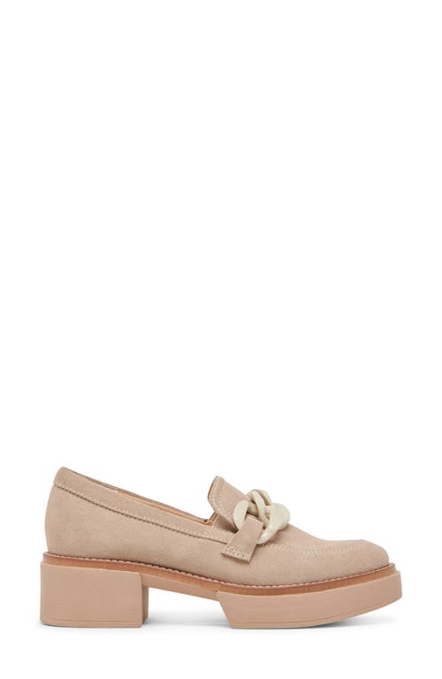 Dolce Vita Shalan Curb Link Loafer In Taupe Suede