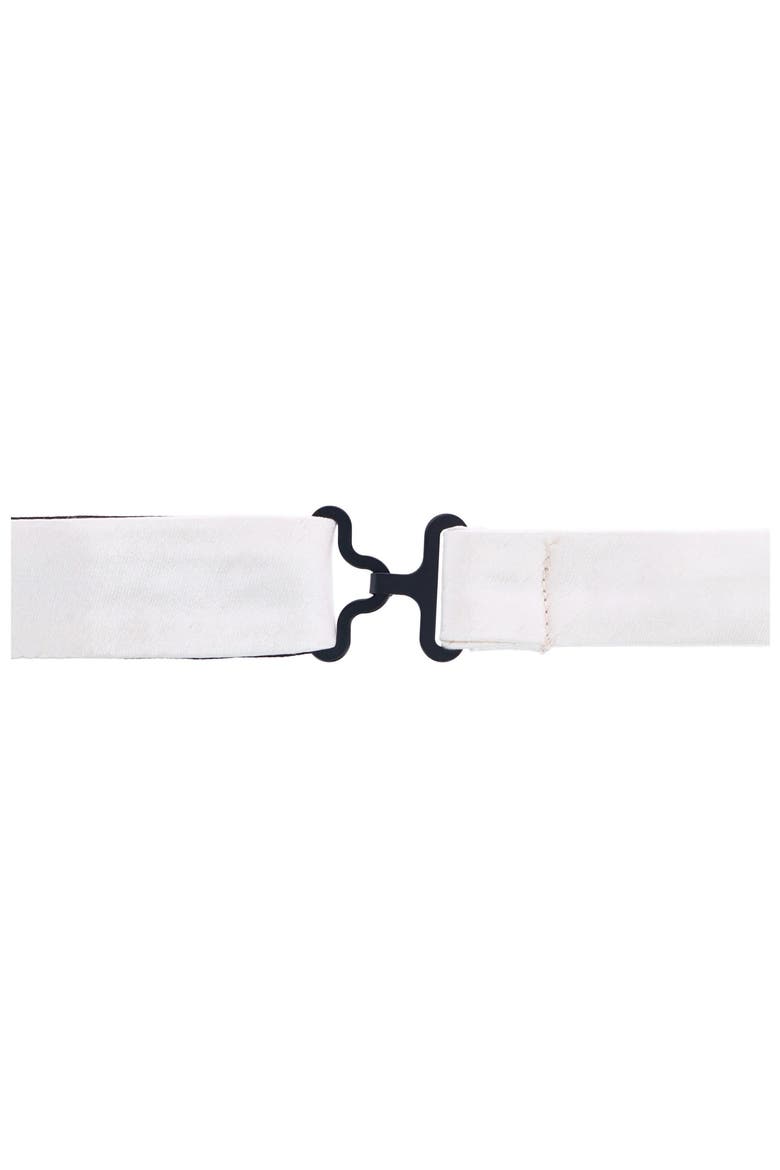 Sutton Solid Silk Bow Tie, Alternate, color, CREAM