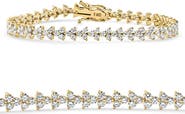 Bliss Diamond 4.25Ct Diamond Olivetta Tennis Bracelet 14k Gold Lab Grown 7"