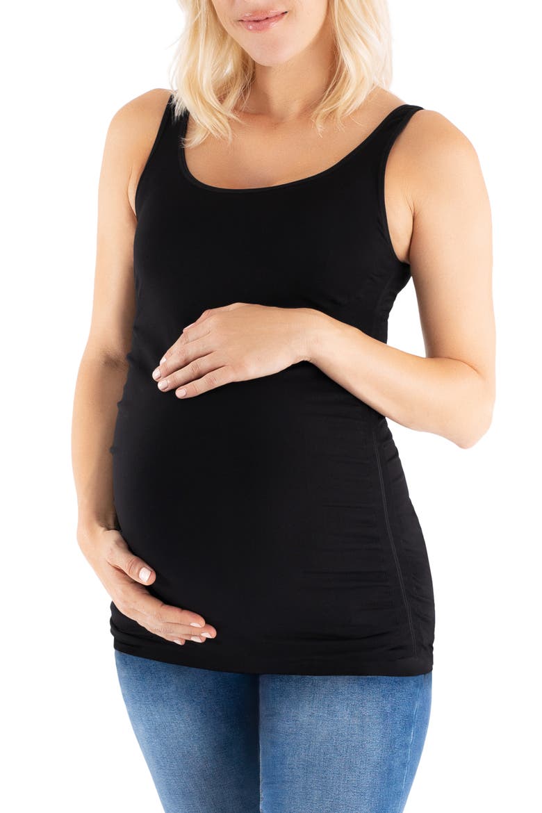 B.D.A™ Maternity Tank Top, Main, color, BLACK
