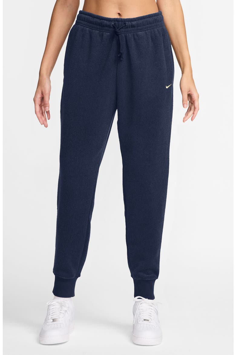 Sportswear Phoenix Plush Joggers, Main, color, MIDNIGHT NAVY/ SAIL