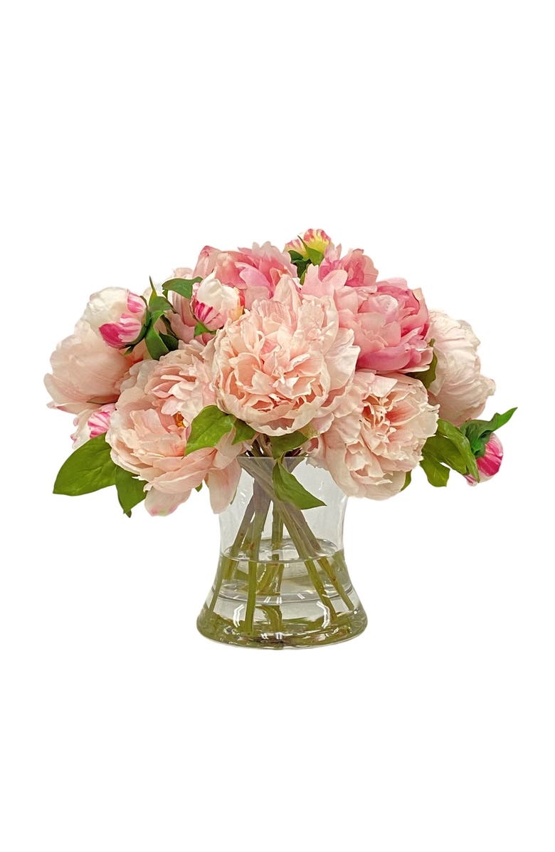Winward Home Peony In Hurricane Vase, Main, color, 