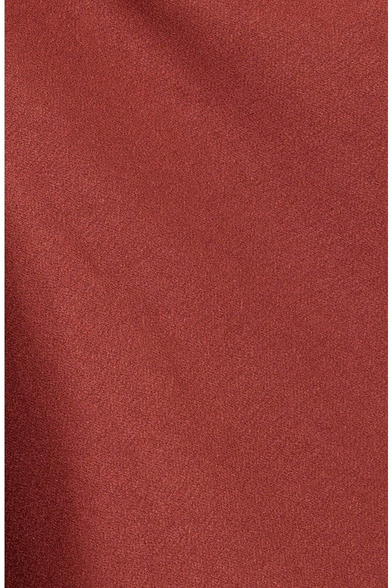 Bethany Cowl Neck Long Sleeve Minidress, Alternate, color, RUST ORANGE