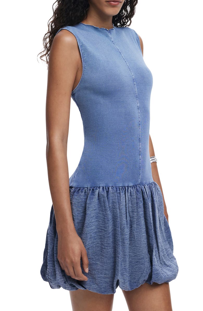 Desigual Sleeveless Open Back Minidress, Alternate, color, Anthracite Gray