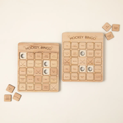 Hockey Bingo Set of 2 by Woodtech