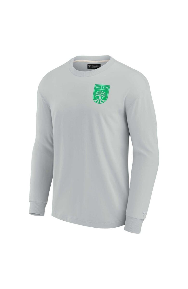 Fanatics Signature Unisex Fanatics Signature Gray Austin FC Elements Super Soft Long Sleeve T-Shirt, Alternate, color, Gray
