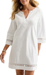 Tommy Bahama Sunset Harbor Long Sleeve Shift Dress