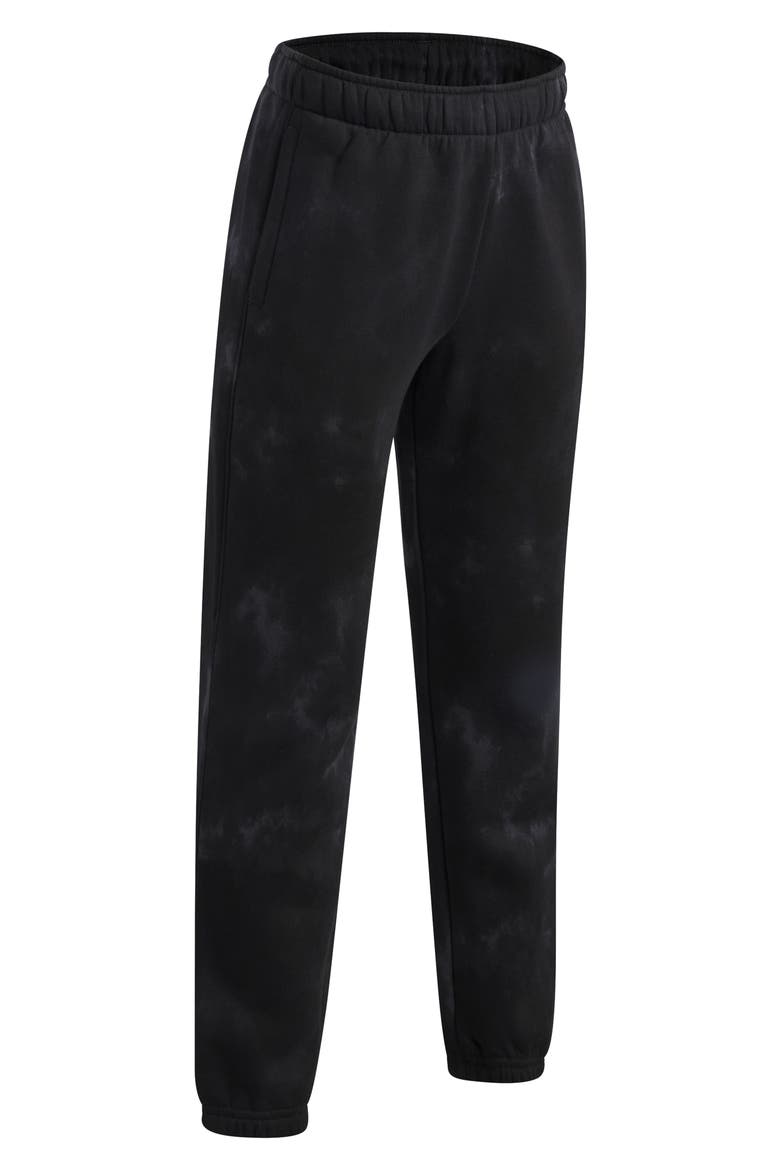 Kids' Icon Fleece Washed Joggers, Alternate, color, BLACK