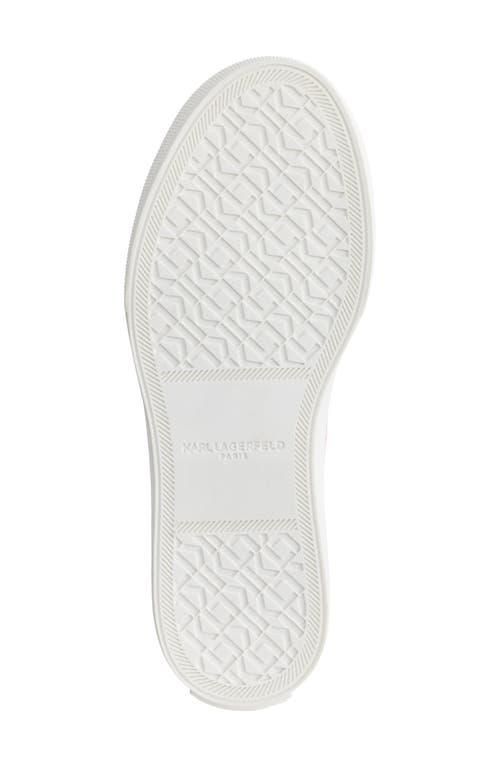 Karl Lagerfeld Giddeon Low Top Sneaker In Teaberry
