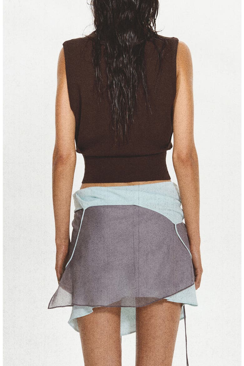 Knit V-Neck Vest, Alternate, color, COFFEE
