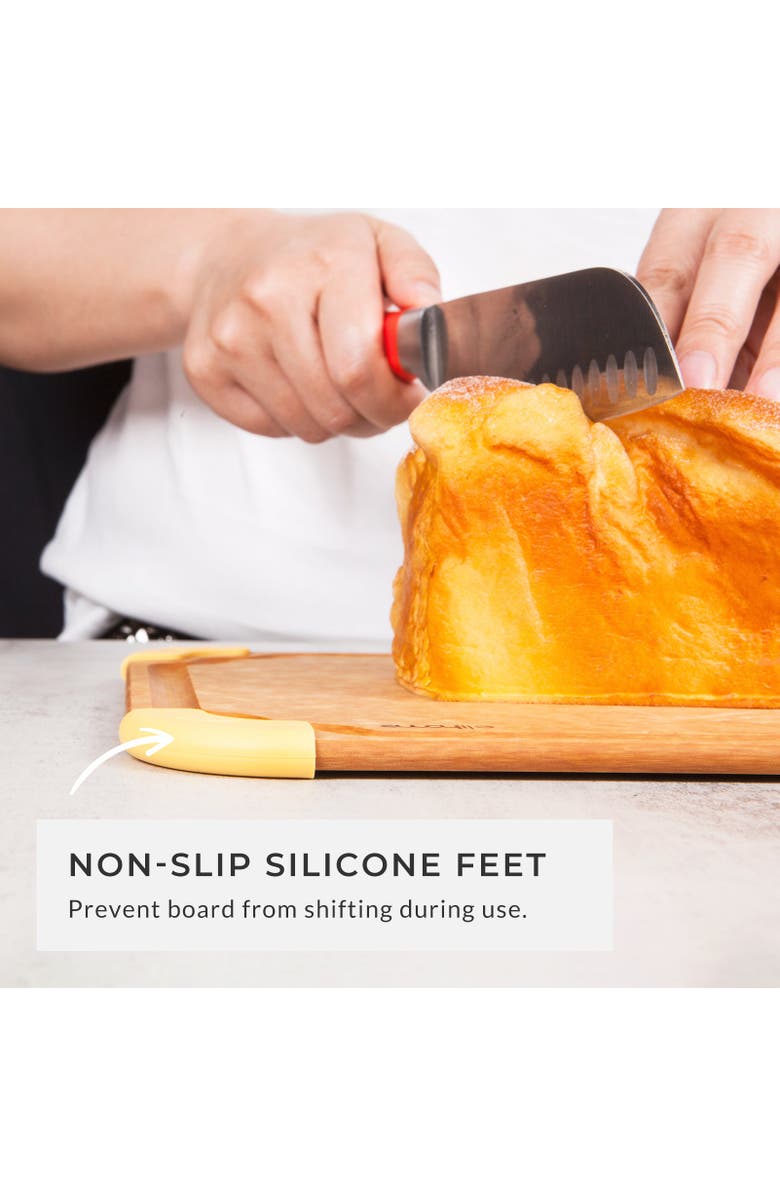 Elihome Premium Series 10 x 13 x 1/4 Cutting Board - Non Slip & Color Coded - Medium, Alternate, color, Natural