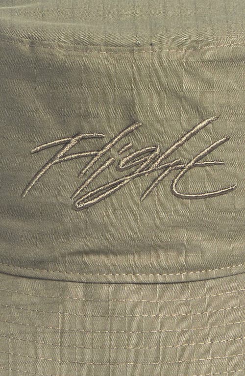 Shop Jordan Apex Winter Fleece Lined Reversible Bucket Hat In Medium Olive/archaeo Brown