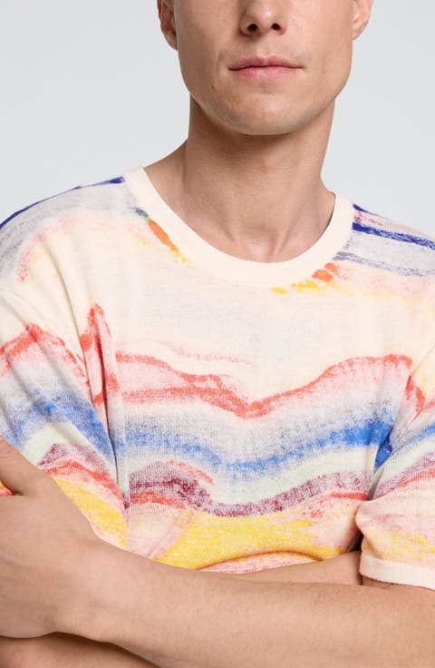 Abstract Print Cotton T-Shirt