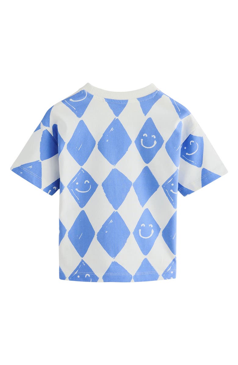 NEXT Kids' Geometric Smiley Face Print T-Shirt, Alternate, color, 