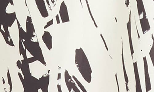 Maggy London Abstract Print Asymmetrical Midi Dress In Multi