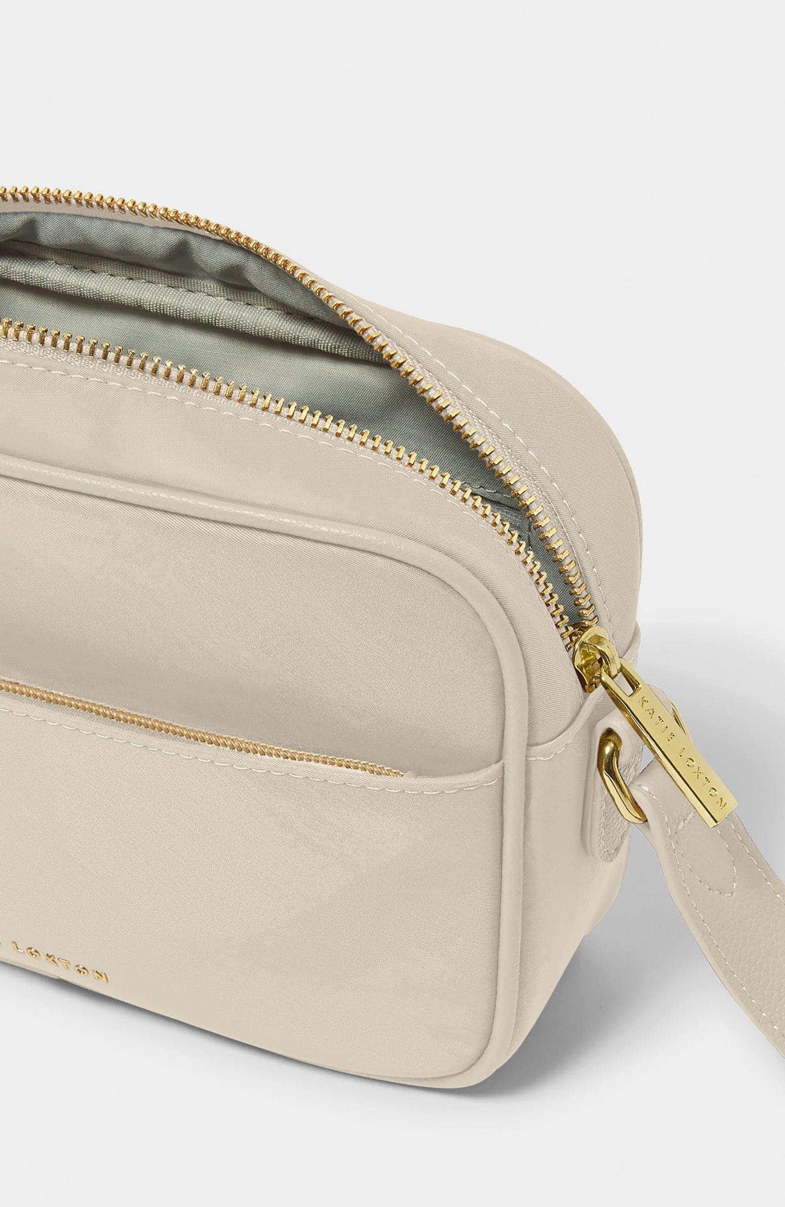 Nylon-luxe Crossbody Bag, Alternate, color, Chalk