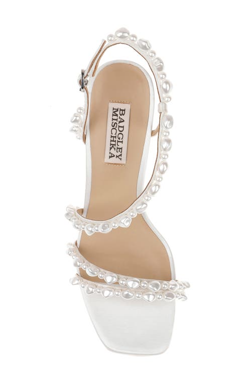 Badgley Mischka Collection Gretta Slingback Sandal In White