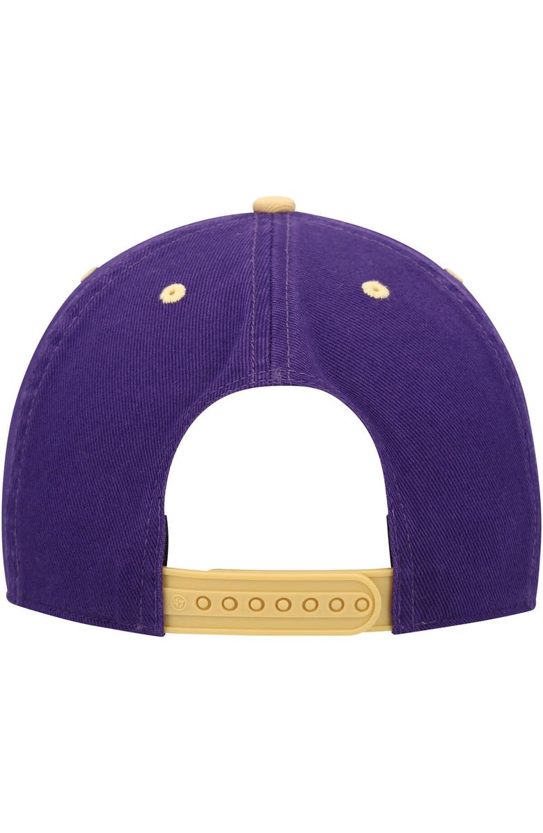 '47 Men's '47 Purple Washington Huskies Double Header Hitch Adjustable Hat, Alternate, color, Purple