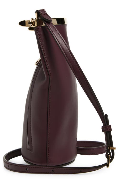 Tod's Magenta Bag Bucket Bag In Leather Mini