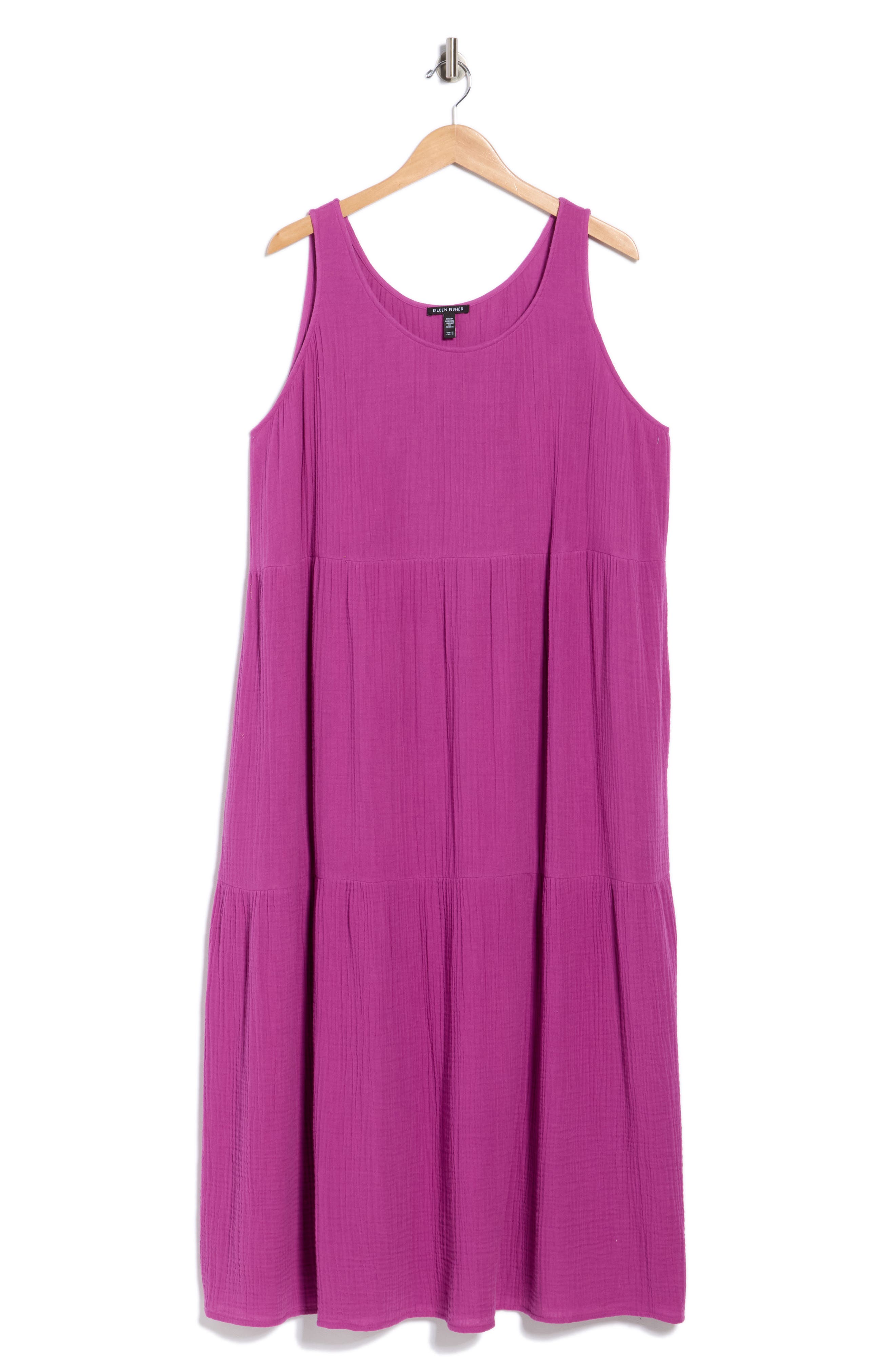 Eileen Fisher Organic Cotton Tiered Maxi Dress