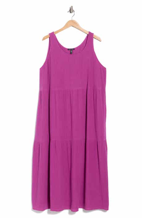 Eileen Fisher Organic Cotton Tiered Maxi Dress