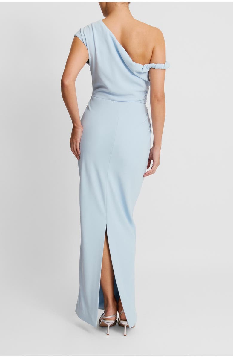 Six Stories Asymmetric Beaded Maxi Dress, Alternate, color, Pale Blue