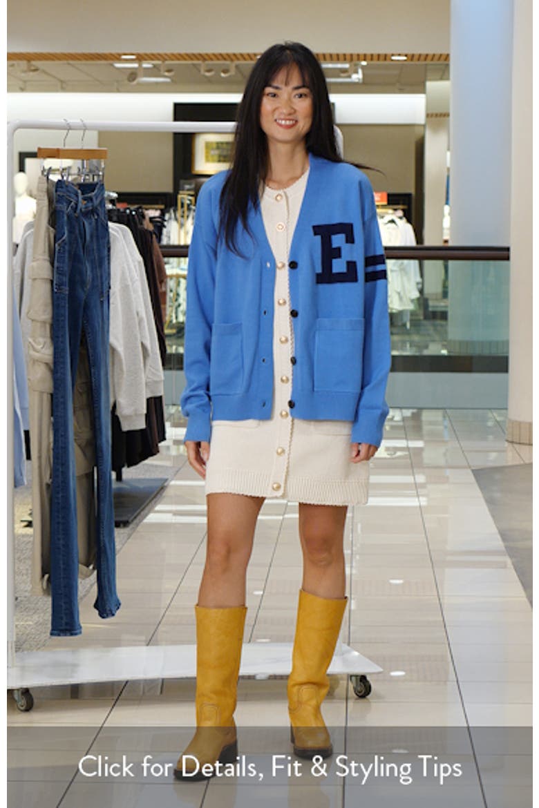 Emmett Oversized Varsity Cardigan video
