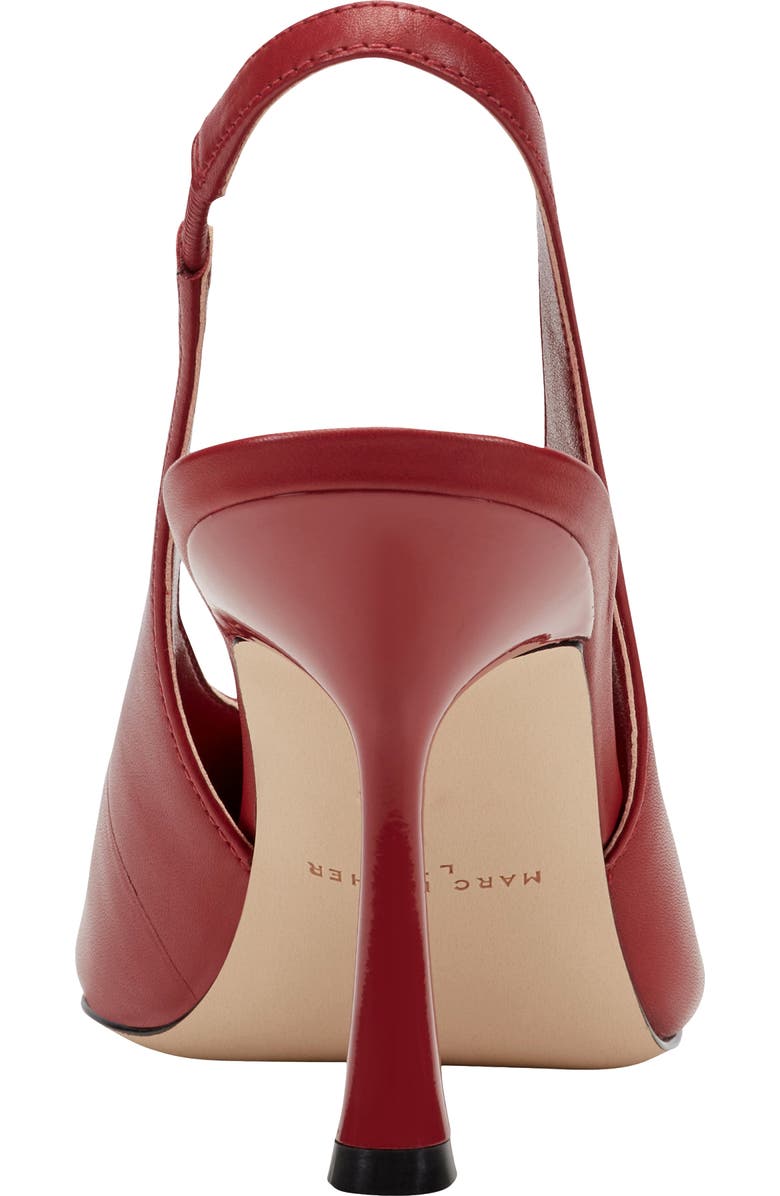 Marc Fisher LTD Esther Slingback Pointed Toe Pump, Alternate, color, Medium Red