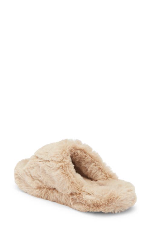 Abound Kingsley Faux Fur Slipper In Brown