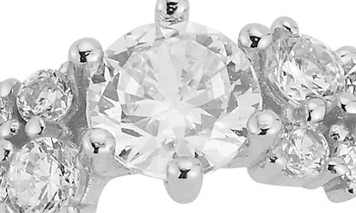 Glaze Jewelry Cubic Zirconia Cluster Ring In White