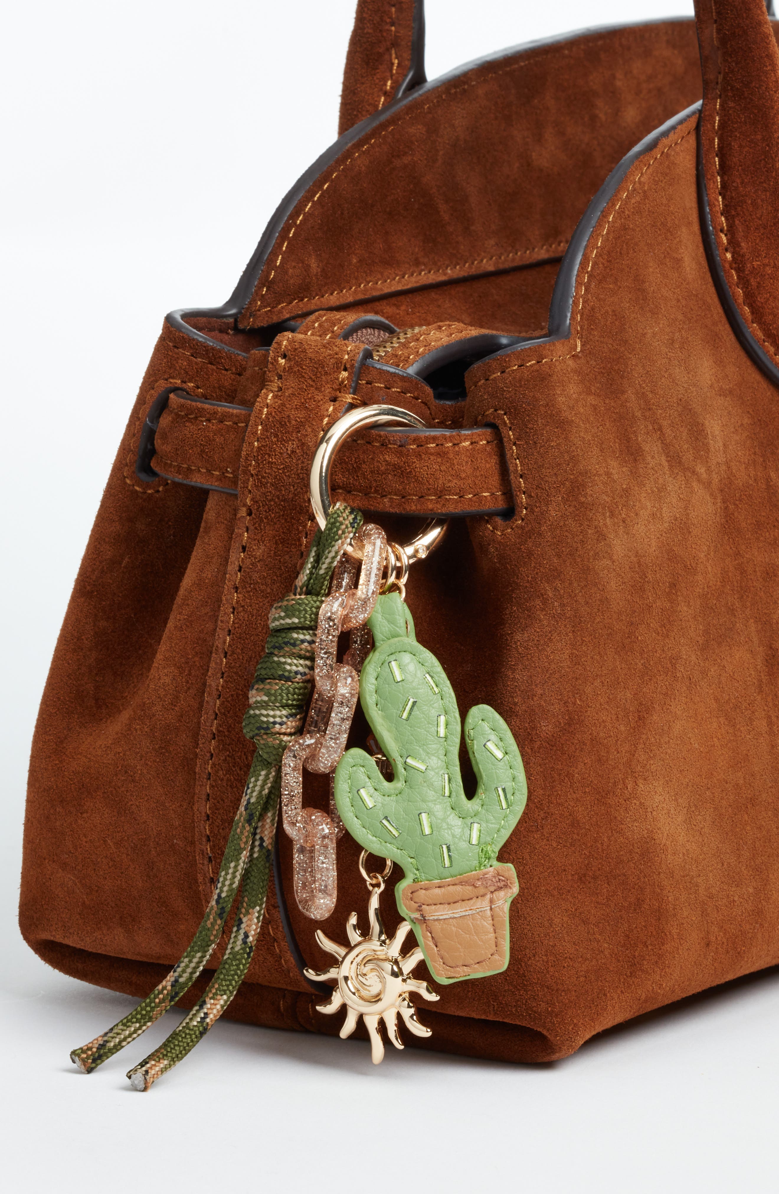 Chelsea28 Desert Bag Charm, Alternate, color, Green Multi- Gold