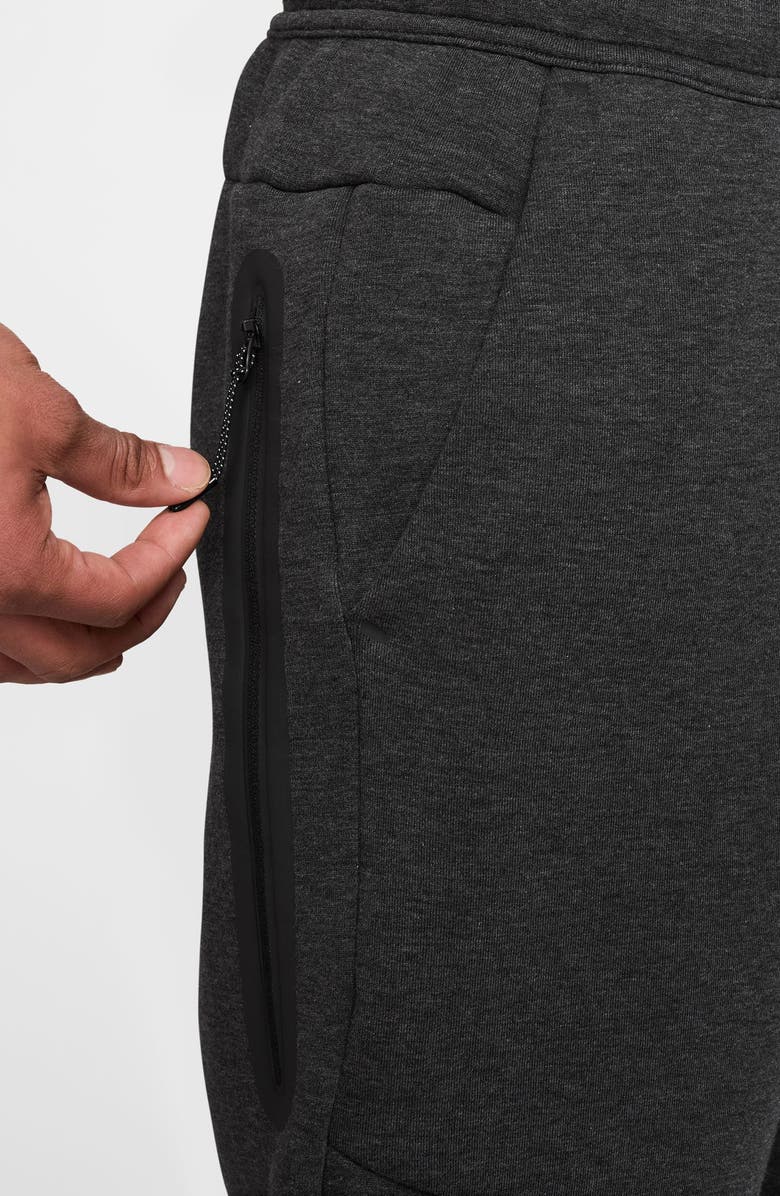 Nike Tech Fleece Joggers, Alternate, color, Black Heather / Black