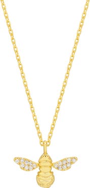 Estella Bartlett Sparkle Wings Bee Pendant Necklace