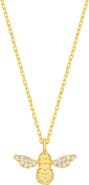 Estella Bartlett Sparkle Wings Bee Pendant Necklace