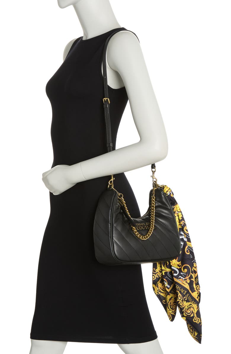 Versace Quilted Shoulder Bag, Alternate, color,