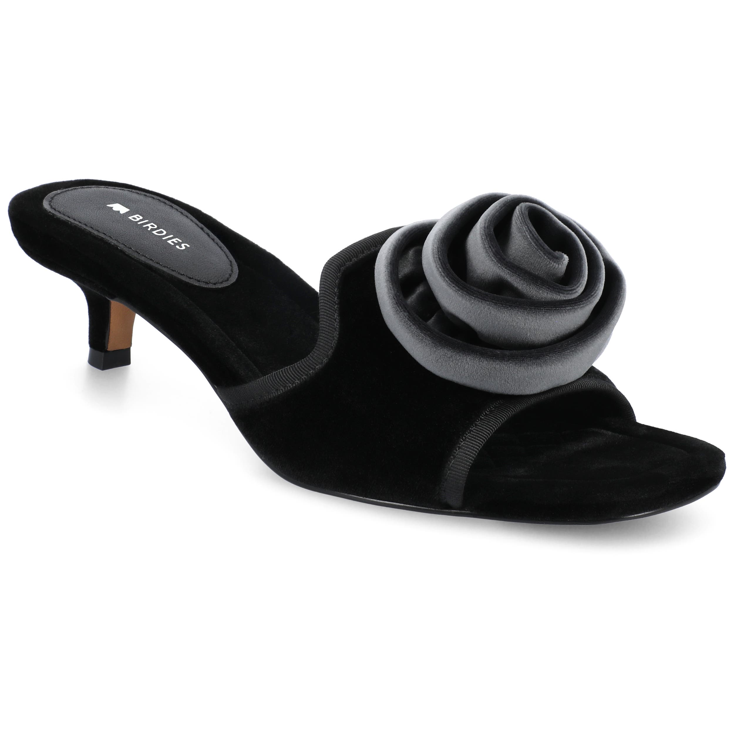 Birdies The Kiwi-Kitten Flower Slide, Main, color, Black