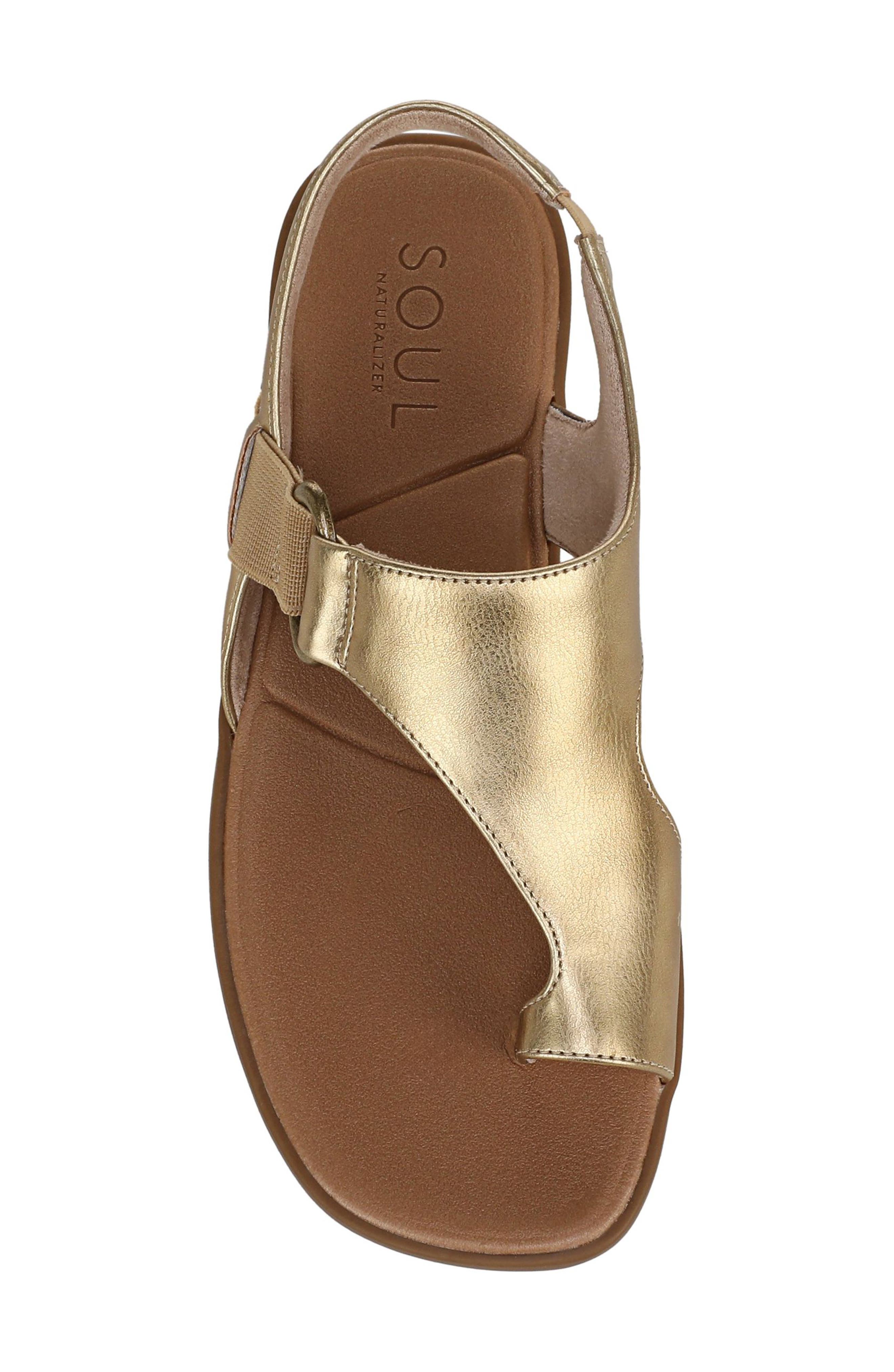 Freya Sandal, Alternate, color, DARK GOLD FAUX LEATHER