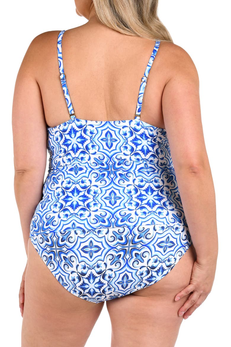 Alboran High Neck Tankini, Alternate, color, BLUE